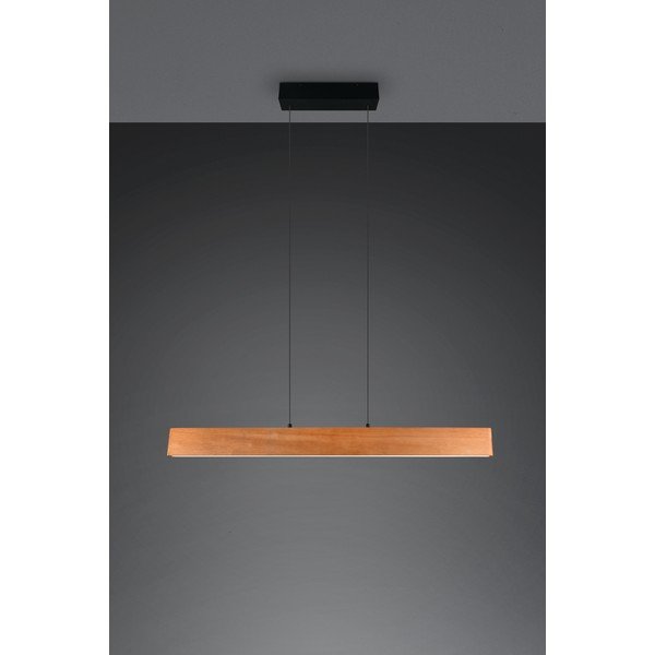 LED-rippvalgusti puidust varjuga Edgewood - Trio-image-2