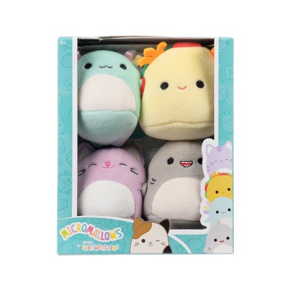Plüüsist mänguasjad 4tk komplektis Micromallows 4Pack - SQUISHMALLOWS-image-2