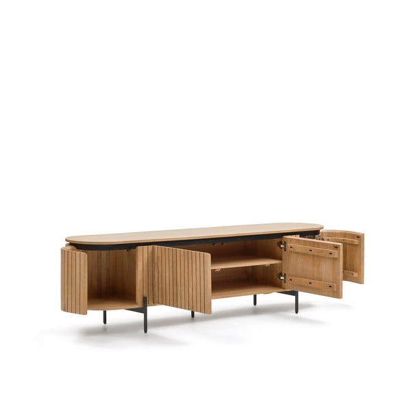 Mangopuust telerilaud naturaalses värvitoonis 200x55 cm Licia - Kave Home-image-4