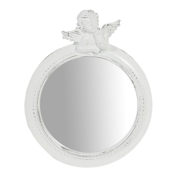 Bílé nástěnné zrcadlo Biscottini Ressi