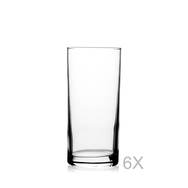 Sada 6 vysokých sklenic Paşabahçe, 290 ml
