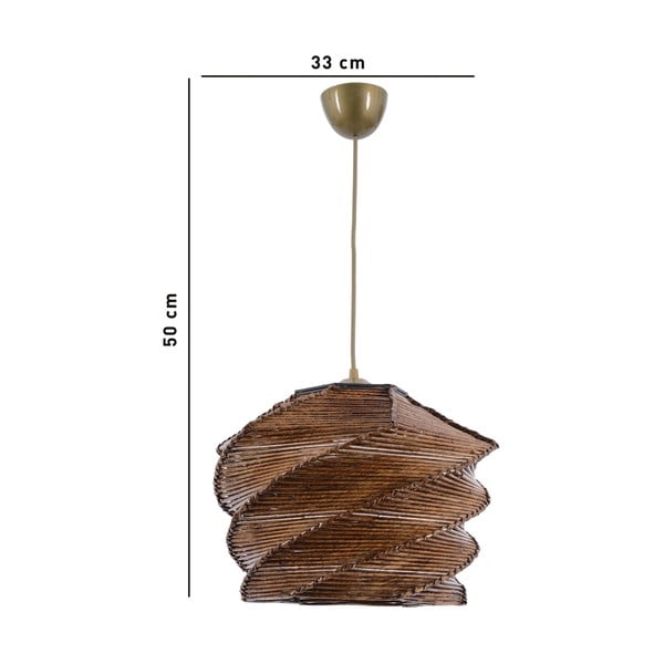 Helepruun rippvalgusti ø 32 cm Ruche - Opviq lights-image-4