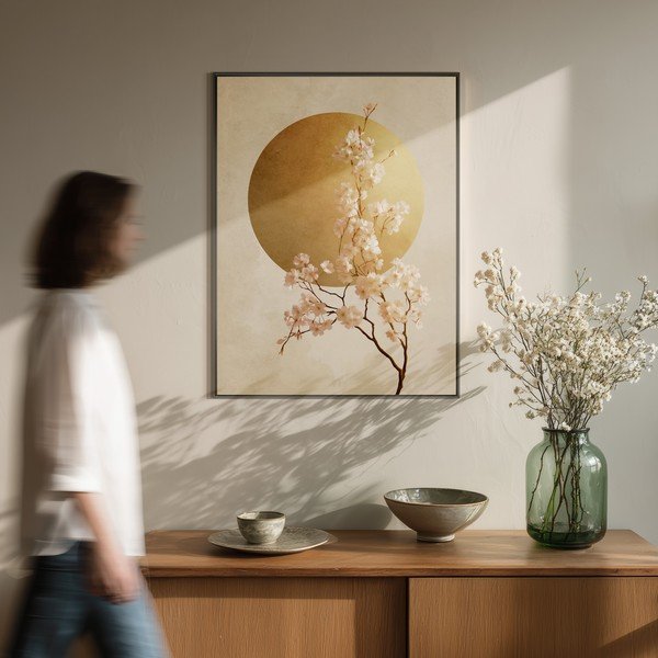 Trükitud pilt raamiga 60x80 cm Cherry Blossoms - Styler-image-1