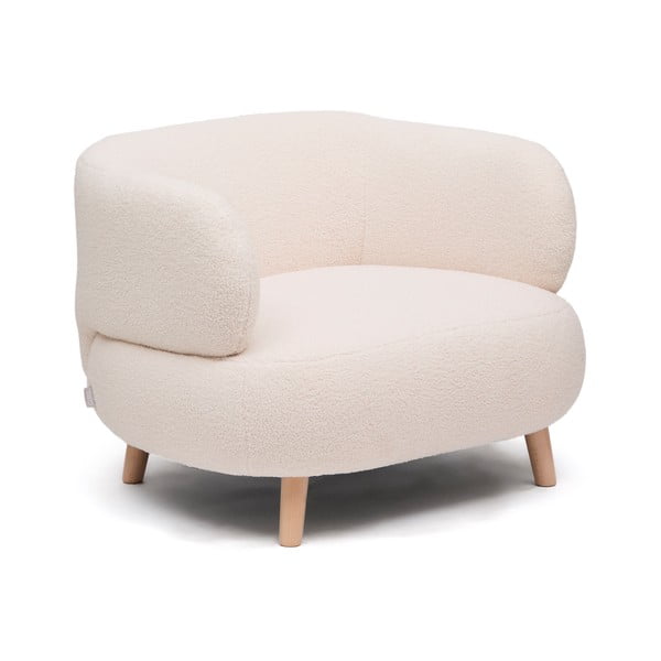 Beež bukleekangast tugitool Luisa - Kave Home