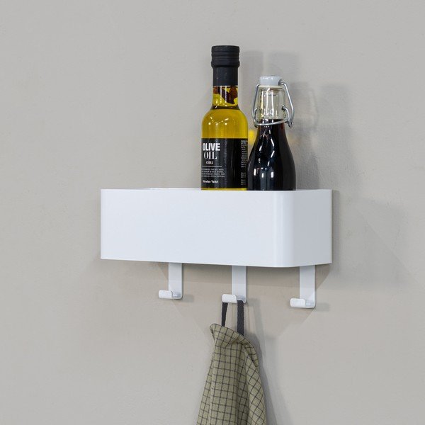 Valge terasest vannitoa seinariiul Multi - Spinder Design-image-1