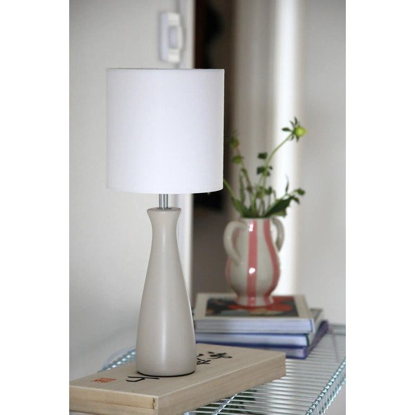 Kreem lauavalgusti tekstiilist varjuga (kõrgus 42 cm) Birillo - Markslöjd-image-4