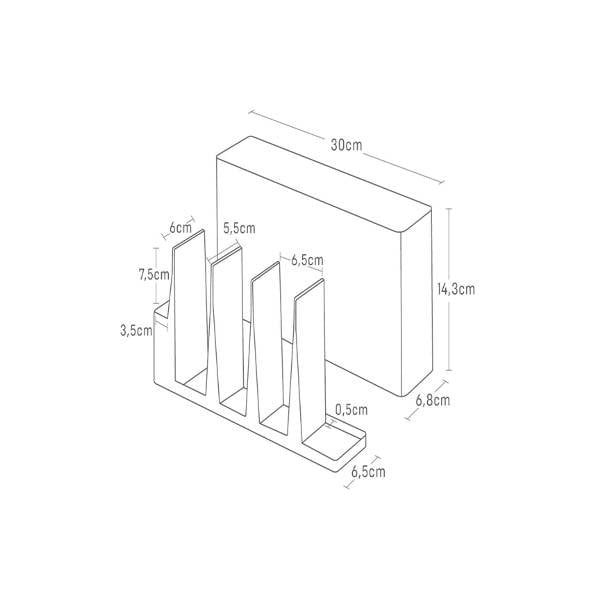 Metallist statiiv kööginõudele Tower - YAMAZAKI-image-4