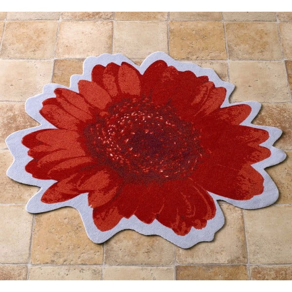 Koberec Special - červená květina, 100 cm