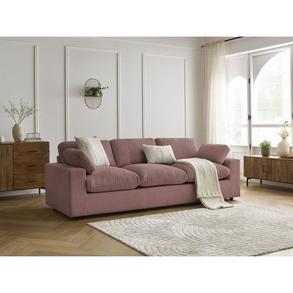 Roosa velvetist diivan 250 cm Belair - Bobochic Paris-image-4