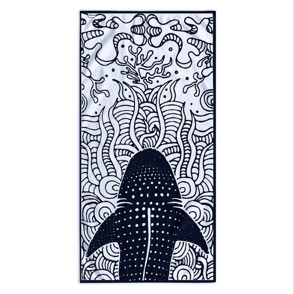 Tumesinine rannarätik 90x180 cm Shark - DecoKing-image-2