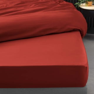 Tellisevärvi puuvill-perkalist kummiga lina 180x200 cm Percaline - douceur d'intérieur