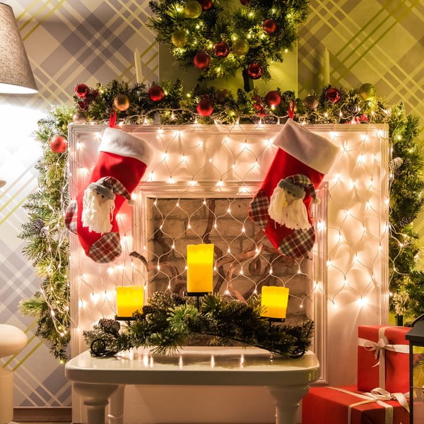 Läbipaistev LED valguskett Web, 200 valgustit, pikkus 2 m - DecoKing-image-1