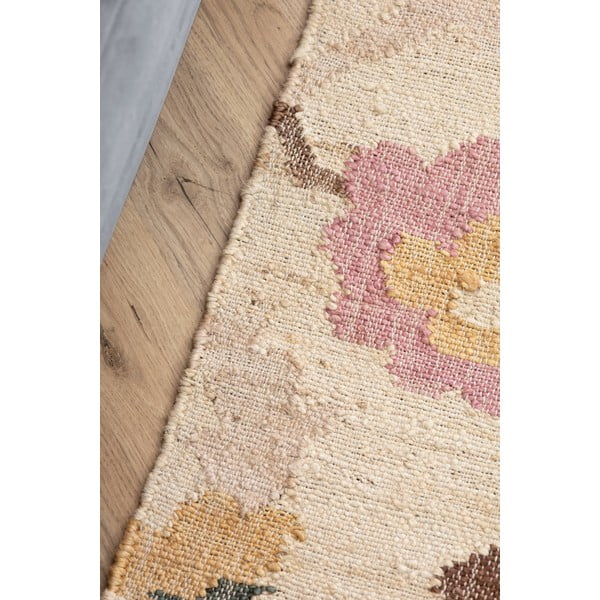 Kreem käsitsi kootud džuudist vaip 160x230 cm Roya Violette - Elle Decoration-image-4