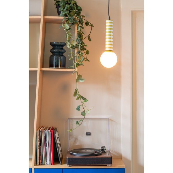 Kollane metallist ripplamp ø 12 cm Rayado Retro - Leitmotiv-image-1