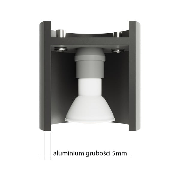 Valge laevalgusti metallist varjuga Vulco - Sollux-image-3