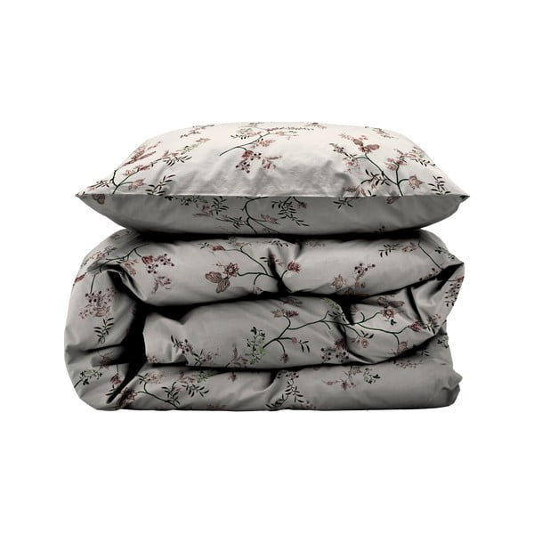 Beež puuvill-satiinist voodipesu üheinimesevoodile 140x200 cm Grace - Södahl-image-3