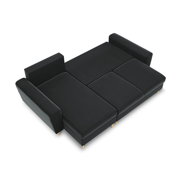 Tumehall sametist panipaigaga nurgadiivanvoodi Kyoto - Cosmopolitan Design-image-1