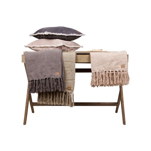 Světle zelený pléd BePureHome Coarse, 130 x 170 cm-image-2