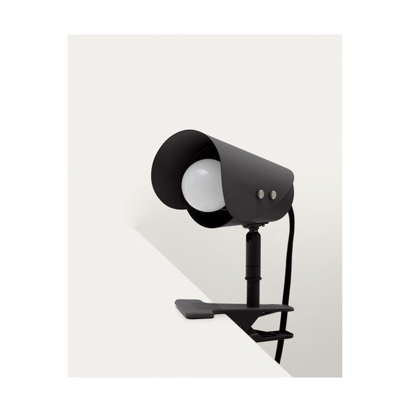 Must metallist klambriga laualamp (kõrgus 16 cm) Jula - Kave Home-image-4