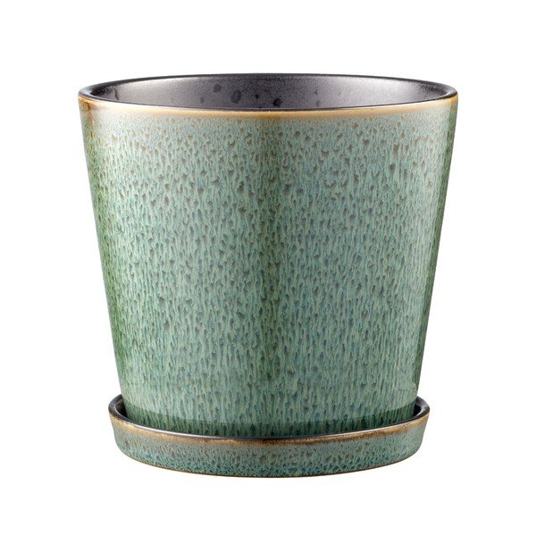 Kiviplaat lillepoti kate  ø 14 cm Green/Black – Bitz-image-3