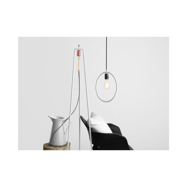 Valge põrandalamp (kõrgus 35 cm) Trimetric – CustomForm-image-3