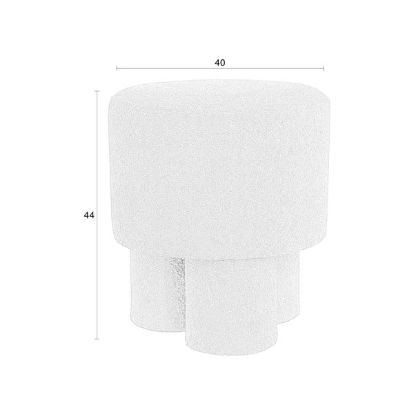 Valge bukleekangast tumba Marcos - White Label-image-4