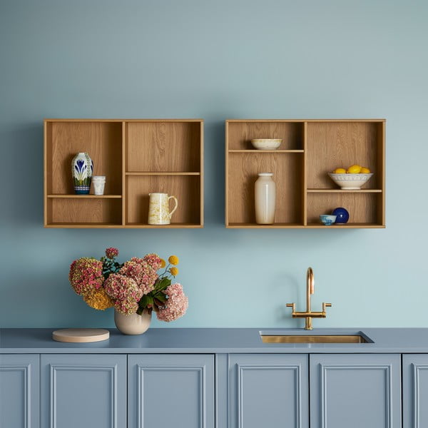 Rippuv raamaturiiul tammedekooriga 89x61 cm Mistral - Hammel Furniture-image-1