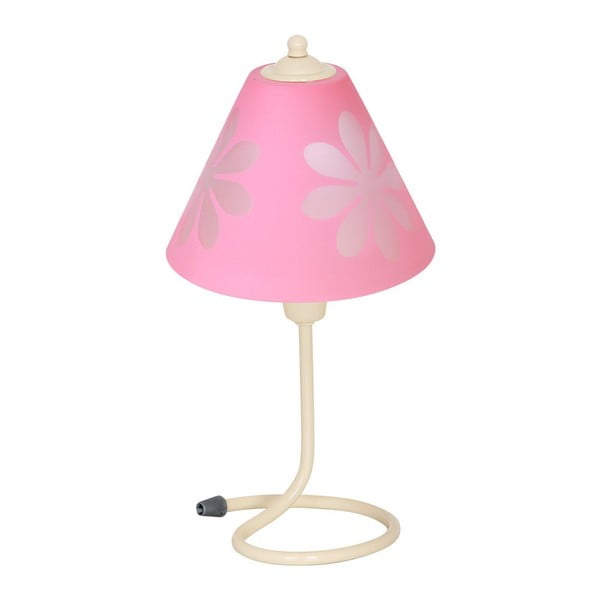 Růžová stolní lampa Glimte Rainbow