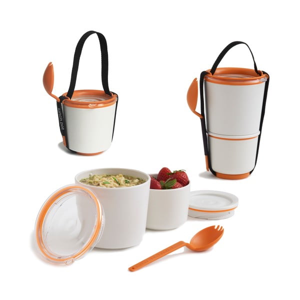 Orange Black + Blum Lunch Pot - Black + Blum-image-1