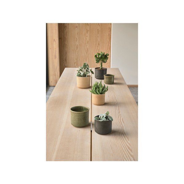 Kiviplaat lillepoti kate  ø 17 cm Leer – Villa Collection-image-1