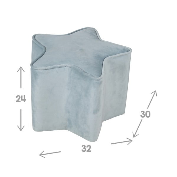 Helesinine sametist laste tumba Lil Sofa - Roba-image-3