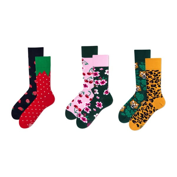 Sada 3 párů ponožek Many Mornings Leopardo, vel. 39–42