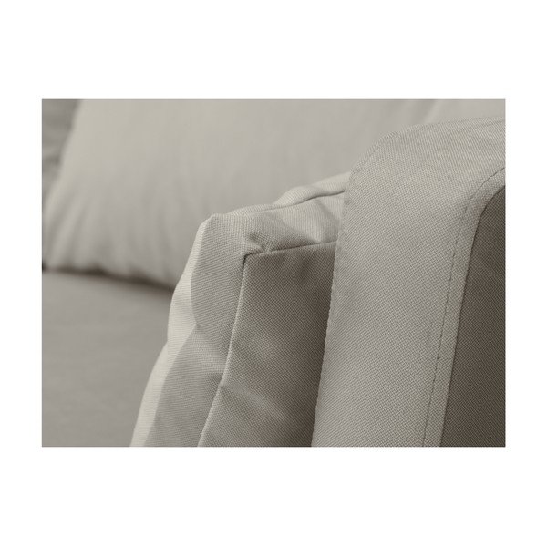 Béžová třímístná pohovka Mazzini Sofas Elena, s lenoškou na pravém rohu-image-4