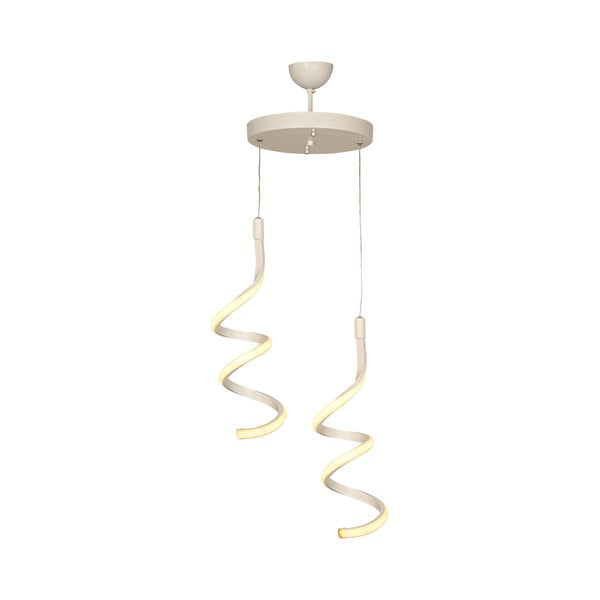 Valge metallist LED rippvalgusti ø 25 cm Hilton - Squid Lighting