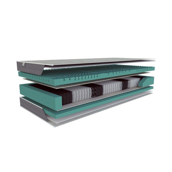 Kõva/keskmise vedruga kahepoolne madrats 90x200 cm Aloe bio-ex - Materasso-image-3