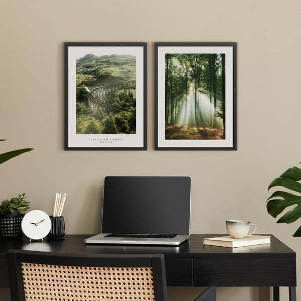 Maalid 2tk komplektis 30x40 cm Woods - Styler-image-1