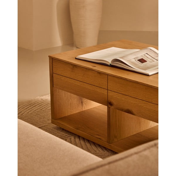 Tammespoonist diivanilaud 60x140 cm Alguema - Kave Home-image-2