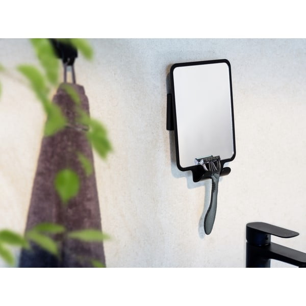 Kosmeetikapeegel koos nagiga 14x19,5 cm Quadro Black - Wenko-image-1