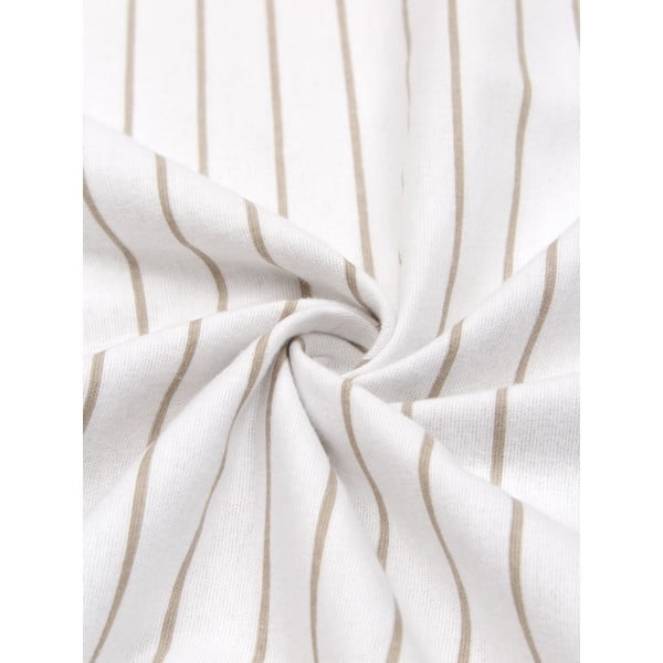 Valge ja beež flanell voodipesu üheinimesevoodile , 155 x 220 cm Talin - Westwing Collection-image-1