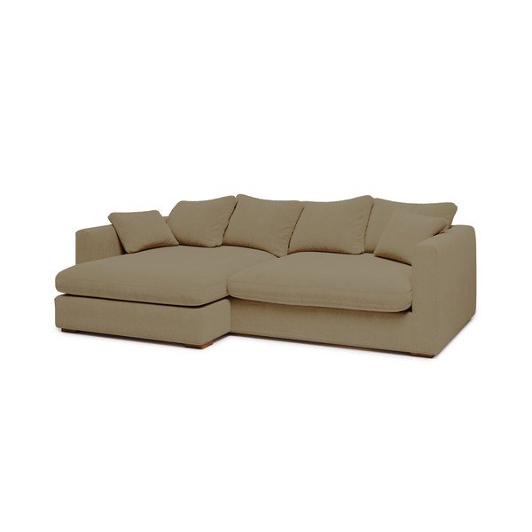 Beežist kordvärvi nurgadiivan (vasakpoolne nurk) Comfy - Scandic-image-1