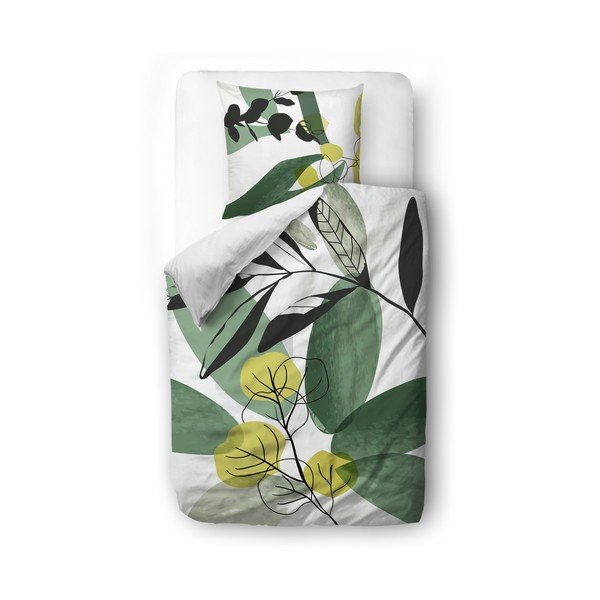 Roheline ja valge puuvillane voodipesu Shades Of Green 1, 135 x 200 cm. Shades of Green 1 - Butter Kings