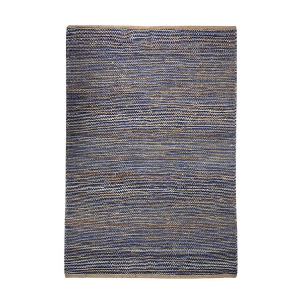 Konopný koberec Coastal Natural/Blue, 160x230 cm