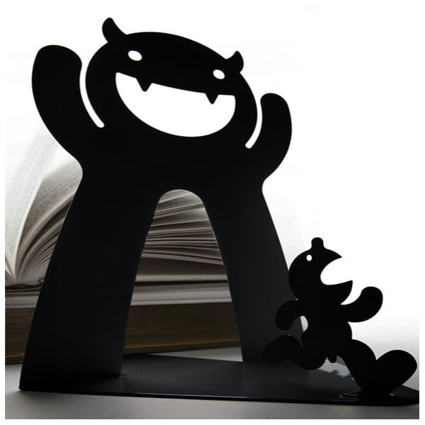 Knižní zarážka Mr. P Bookend, černá