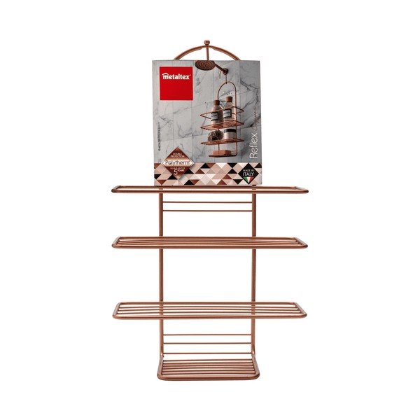 Vannitoas rippuv riiul Copper - Metaltex-image-2