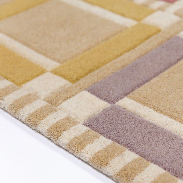 Käsitsi kootud villane vaip naturaalses värvitoonis 140x200 cm Quadro Wool - Flair Rugs-image-4