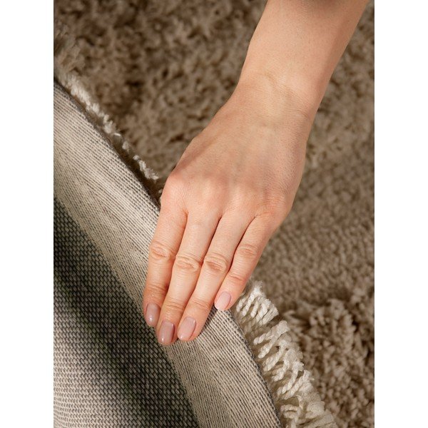 Beež käsitsi kootud ümmargune vaip ø 160 cm Lambeth Jasper - Ted Baker-image-2