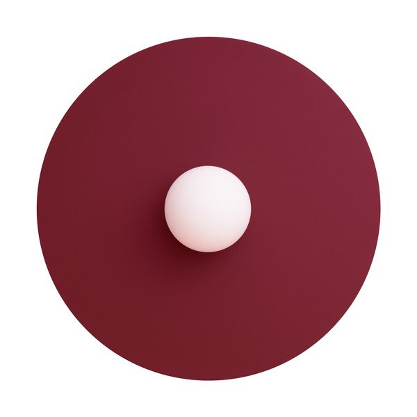 Burgundia värvi metallist seinalamp ø 50 cm AKE - Thoro-image-4