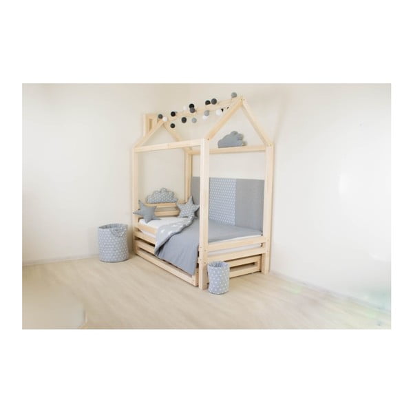 Set bílé zásuvky pod postel a 4 prodloužených nohou Benlemi, pro postel 90 x 180 cm-image-3