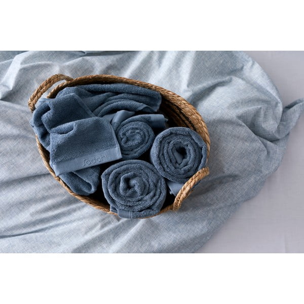 Sinine puuvillane froteerätik Hiina, 140 x 70 cm Comfort Organic - Södahl-image-1