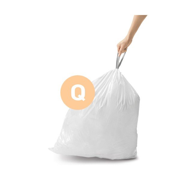 100 tk komplektis nööriga prügikotid, 65 l Q - simplehuman-image-3